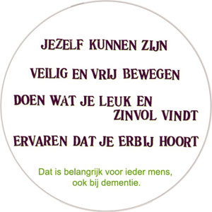 4 motto's van Innovatiekring Dementie