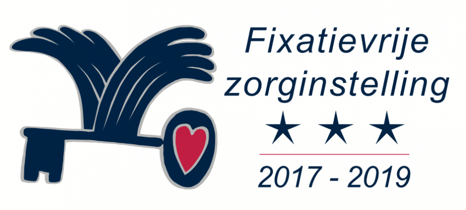 Waarborgzegel fixatievrije zorginstelling 3 sterren