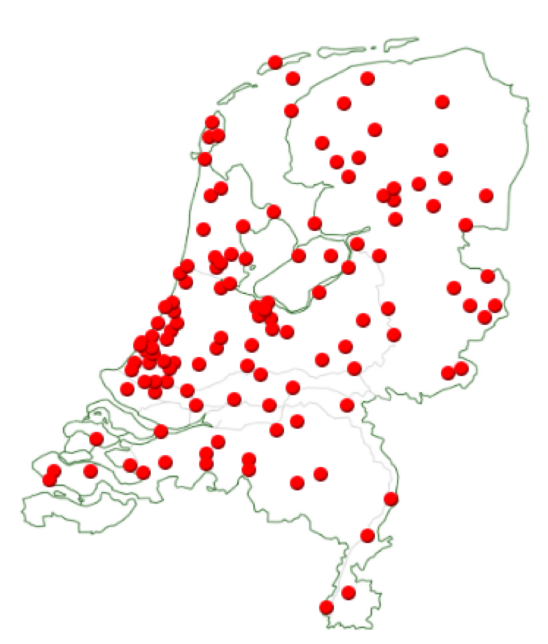 Fietslabyrint bestemmingen in Nederland