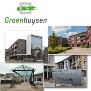 Vier lokaties van zorgorganisatie Stichting Groenhuysen